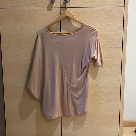 Club Monaco Asymmetrical Top with silk panel sz S - Picture 5 of 5